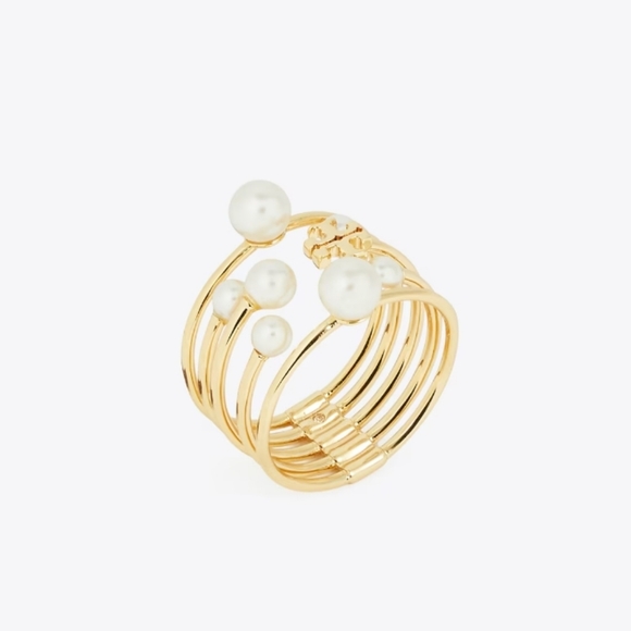 Tory Burch Jewelry - Tory Burch Moondance Pearl Ring Size 6.5